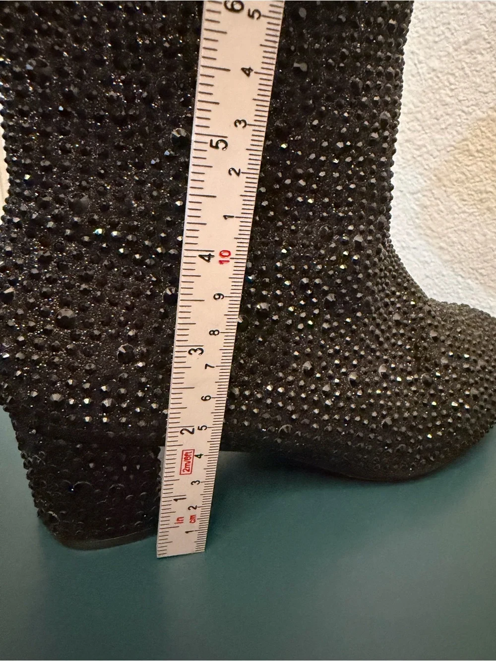 Link Black Crystal-Embellished Kids Dress boots